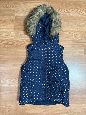 GAP Kids Navy Polka Dot Jacket with Multicolor Dots